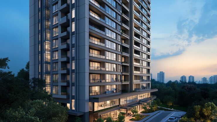 Dhuleva VII ultra-luxury residential project at Babulnath Mumbai featuring 4 and 6 bedroom premium residences